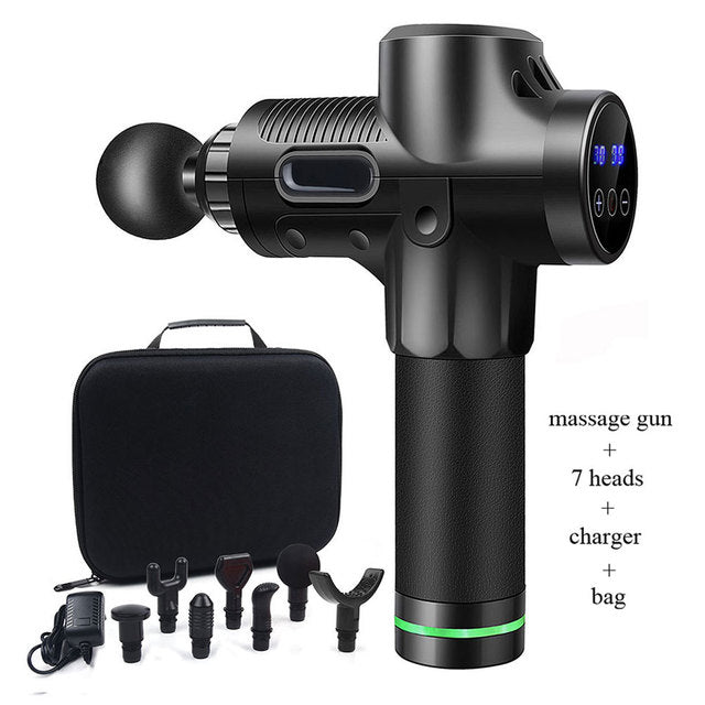 Carbon Massage Gun For Muscle Pain Relief , Recovery, relaxation