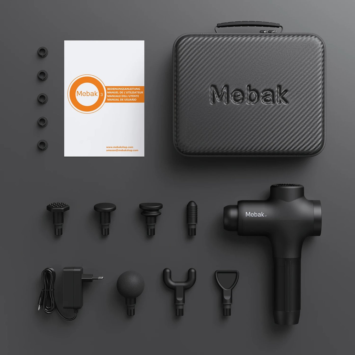 Mebak 3 Massage Gun For Muscle Pain Relief, Relaxation, Recovery