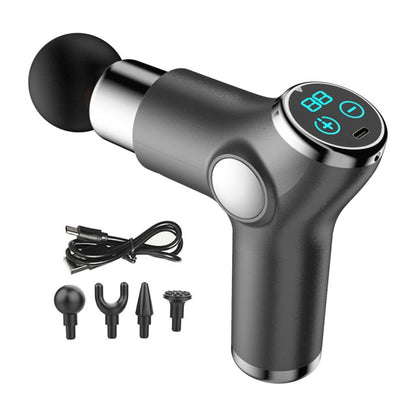 Mini Metallic Massage Gun For Muscle Pain Relief, Relaxation, Recovery