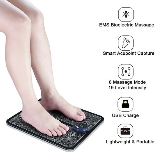 Pain relief Portable Electric Foot Massager Pad