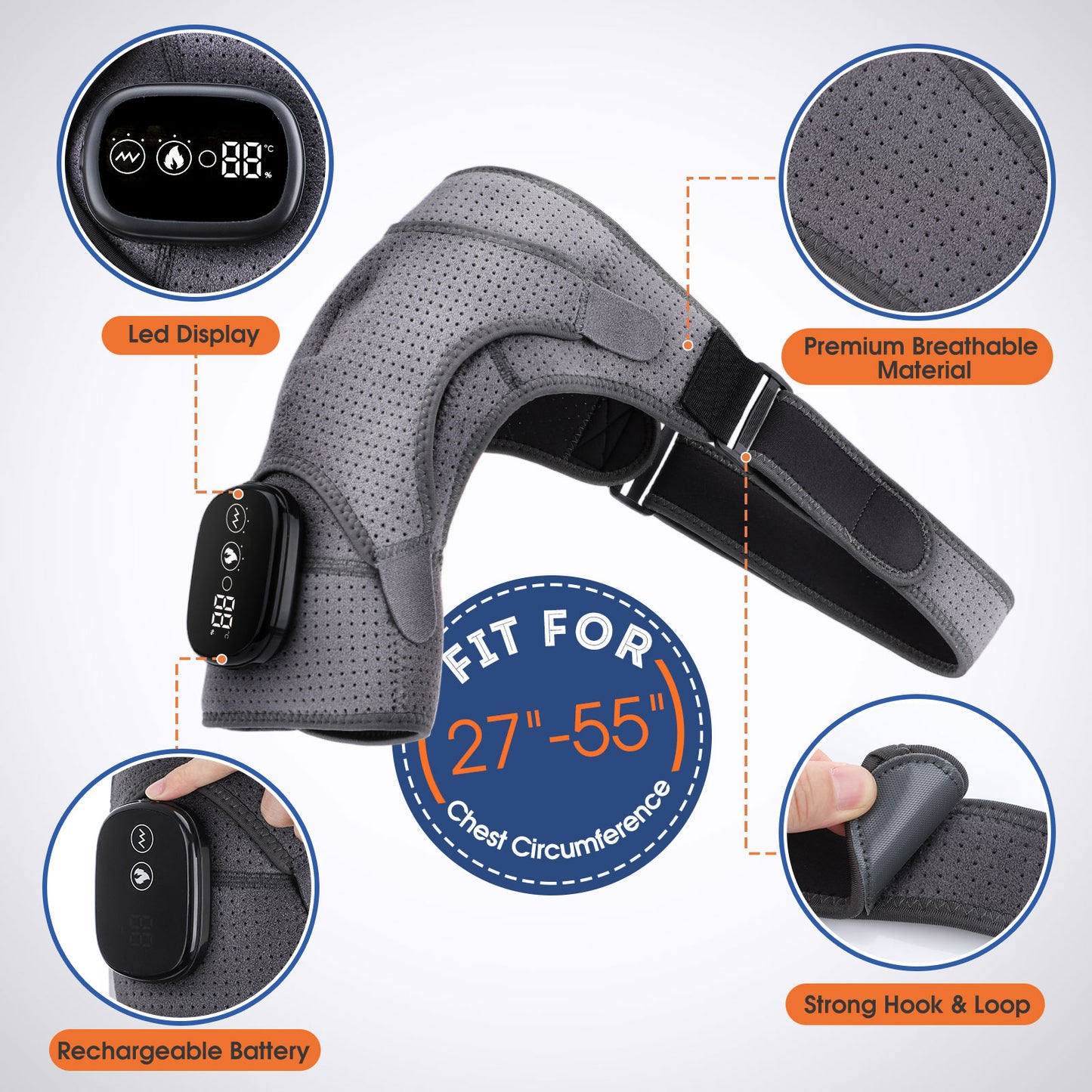 Heating Shoulder Brace for Pain Relief
